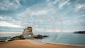 Camello Beach in Santander, Cantabria, Spain photo